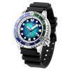 Montre pour homme Citizen Promaster Dive Eco-Drive avec bracelet en polyuréthane et cadran bleu BN0166-01L 200M