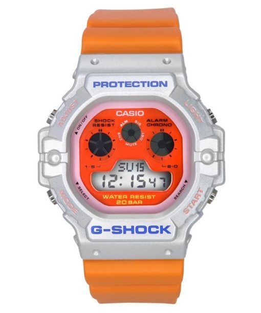 Montre pour homme Casio G-Shock Euphoria Series Digital Bracelet en résine orange Quartz DW-5900EU-8A4 200M