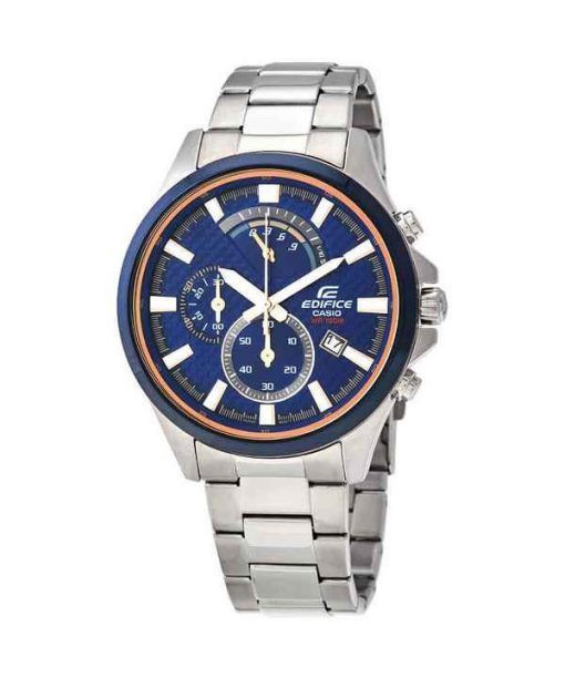 Montre pour homme Casio Edifice Standard chronographe analogique cadran bleu quartz EFV-530DB-2A 100M