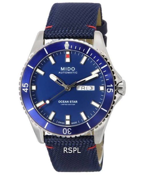 Mido Ocean Star IBA Édition Limitée Cadran Bleu Automatique Diver&#39,s M026.430.17.041.01 M0264301704101 200M Montre Homme