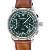 Montre pour homme Zeppelin LZ126 Los Angeles chronographe bracelet en cuir cadran vert quartz 76144