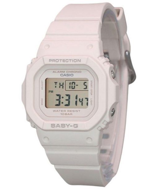 Montre Casio Baby-G numérique beige rose bracelet en résine quartz BGD-565U-4 100M pour femme