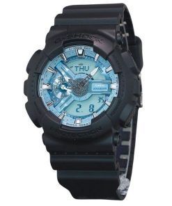 Montre pour homme Casio G-Shock analogique numérique avec bracelet en résine et cadran bleu océan GA-110CD-1A2 200M