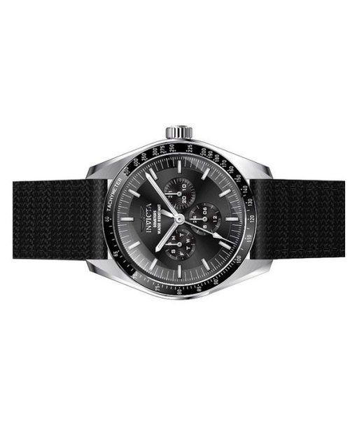 Montre pour homme Invicta Specialty GMT avec bracelet en nylon et cadran noir à quartz 45970