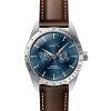 Montre pour homme Invicta Specialty Tachymeter avec bracelet en cuir et cadran bleu à quartz 45978