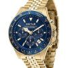 Sector 230 chronographe en acier inoxydable doré cadran bleu quartz R3273661030 100M montre pour homme