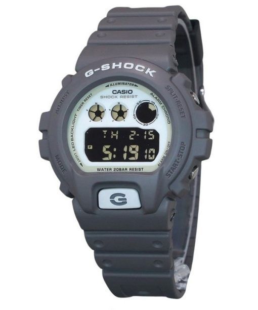 Montre pour homme Casio G-Shock Hidden Glow avec bracelet en résine numérique Quartz DW-6900HD-8 200M