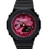 Montre pour femme Casio G-Shock analogique numérique avec bracelet en résine et cadran bordeaux à quartz GMA-S2100RB-1A 200M