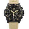 Montre pour homme Luminox Navy Seal Foundation chronographe cadran noir Quartz Diver XS.3590.NSF.SET 200M avec bracelet suppléme
